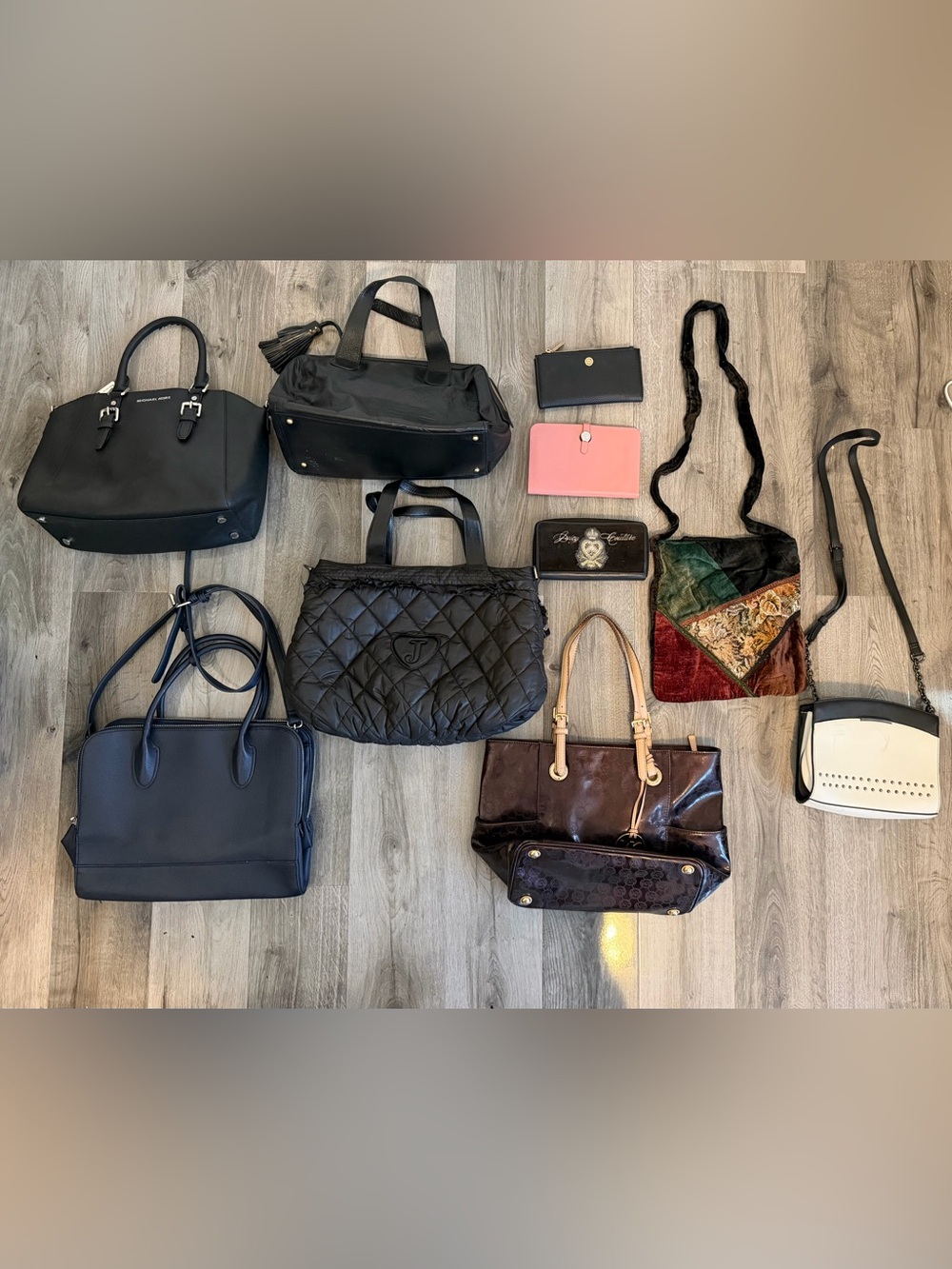 Juicy Couture Micheal Kors Jennifer Lopez Handbags Crossbody Wallet Lot